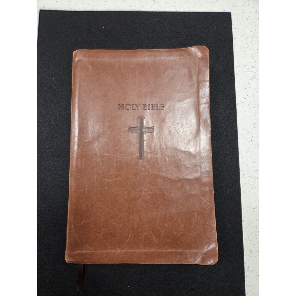 Thomas Nelson Nkjv Super Print Leathet Soft Brown Bible